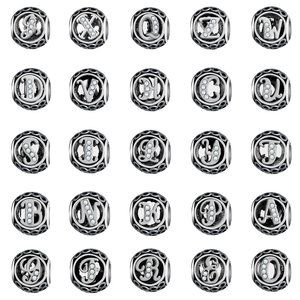 Alphabet Letters Bead Style Charm Bead Bracelet Cute Fashion